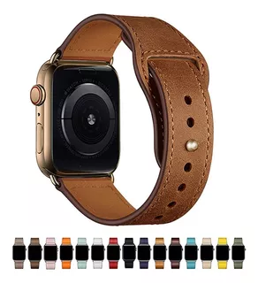 Pulseira Para Apple Watch 45mm 41mm 44mm 40mm Couro Legítimo