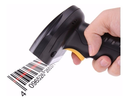 Lector Código De Barras Inalámbrico Usb Scanner Memoria Int Color Negro