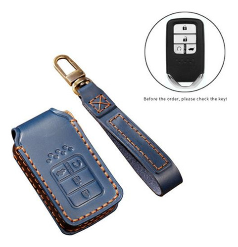 Estuche For Llave De 4 Botones For Honda, Color Marrón
