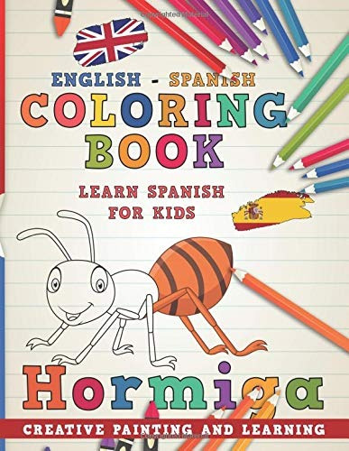 Coloring Book English  Spanish I Learn Spanish For Kids I Cr