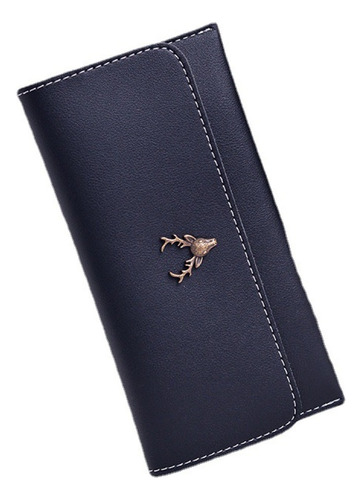 Cartera Multitarjeta Zipper Deer Para Mujer