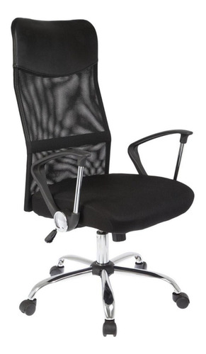 Silla De Oficina Negra Regulable W-1007