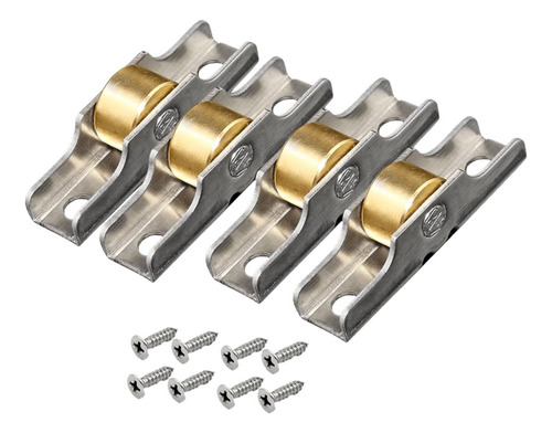 Polia De Faixa 4pcs, Rolo De Porta Deslizante, Hardware De