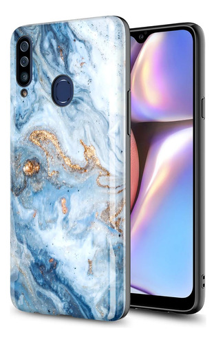 Funda Para Galaxy A20s Gorgcase Anti Impactos Diseño Marble