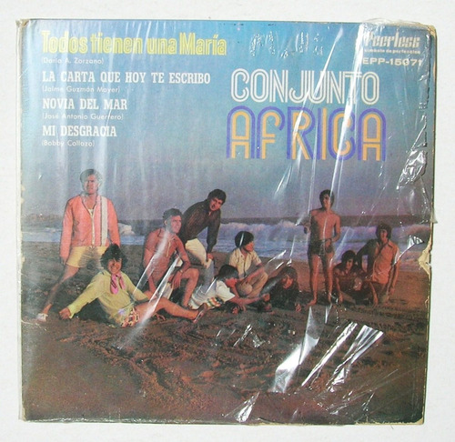 Conjunto Africa Todos Tienen Una Maria Ep Vinyl 45 Rpm, 1972