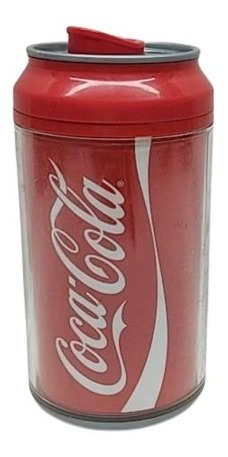 Termo De Plástico Souvenir De Coca Cola 354 Ml Tapa De Rosca
