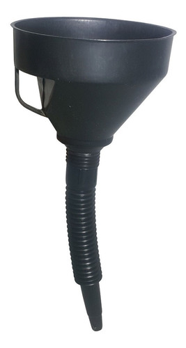 Embudo Negro Corrugado Para Bidón De Combustible Flexible