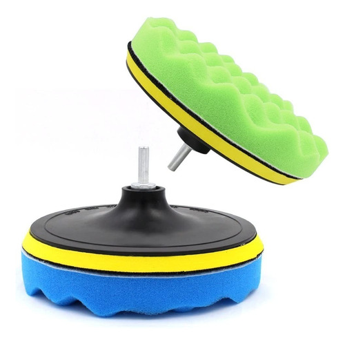 Kit De 8 Piezas De Borla Esponja Waffle 7 Pulgadas