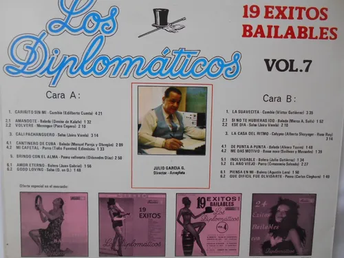 Lp Vinilo Los Diplomaticos 19 Exitos Bailables V7 Col 1986 (Usado)