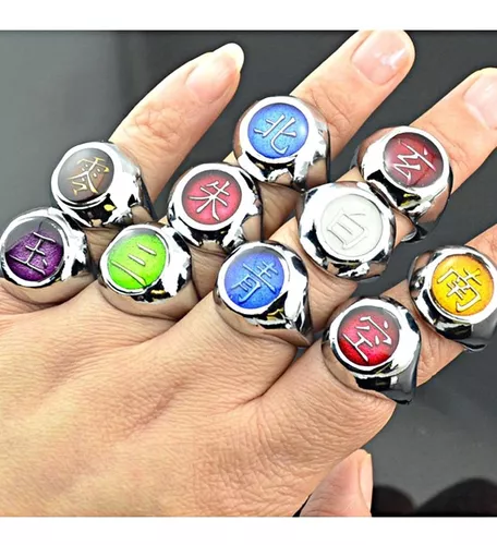 Set X 10 Anillos Akatsuki Naruto Itachi Pain Deidara Tobi