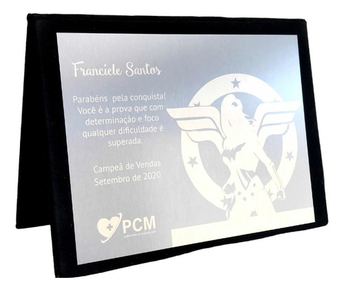 Placa De Homenagem 20x15