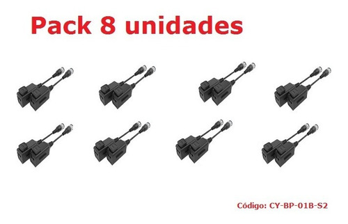 Balun Pasivo Por Bornera A Presion X 8 Unidades Apto Cámaras