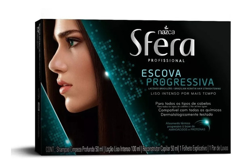 Kit Sfera Escova Progressiva Para Todo Tipo De Cabelo