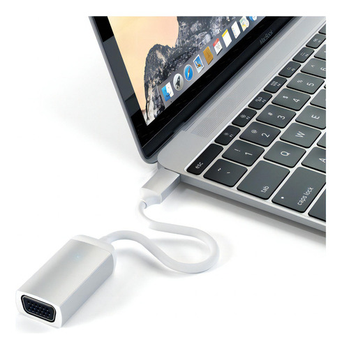 Adaptador Caonversor Usb C A Vga Satechi Silver Monitor 1080