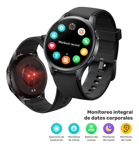 Pack Smartwatch Lhotse Vibe 05 Black + Parlante Verde