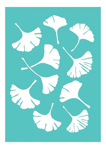 Imagen 3 de 3 de Stencil Laura Craft Set Ginkgo Biloba