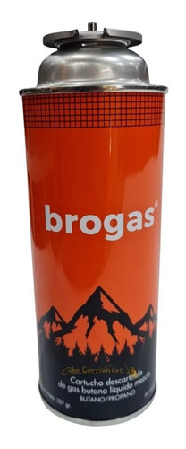 Imagen 3 de 5 de Cartucho Gas Butano Camping Brogas Unidad Descartable 227gr