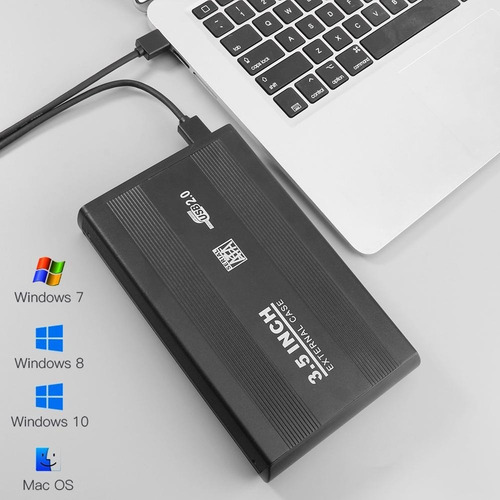 Cofre Case Ide Sata Usb 2.0 Para Disco Duro 3,5mm