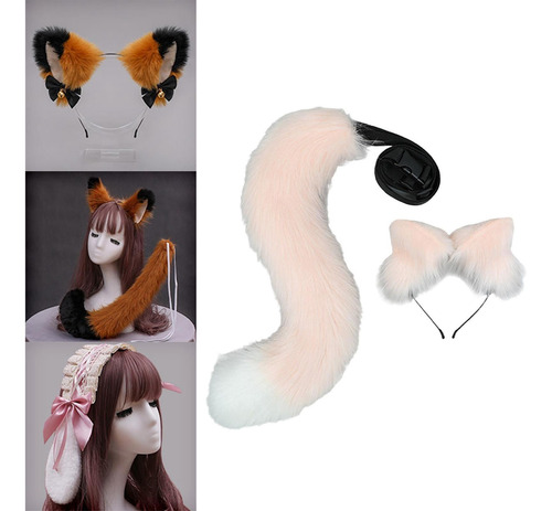 Kit De Disfraz De Diadema Con Orejas De Zorro Y Animal
