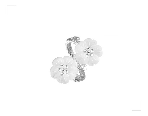 Anillo Cuarzo 2 Rain Flowers Plata 1ra Ley 925 By Thi Tur®