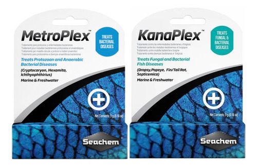 Metroplex Y Kanaplex Seachem Medicamento Para Peces