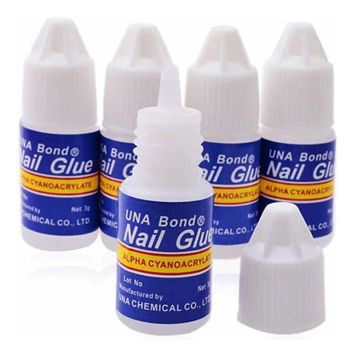 Pegamento Para Tips Glue Nail 3 G X 5 Unidades