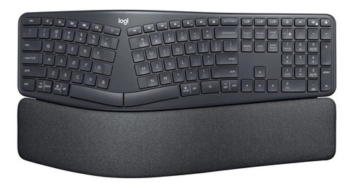 Imagen 1 de 4 de Teclado bluetooth Logitech Ergo Series Ergo K860 QWERTY español color negro