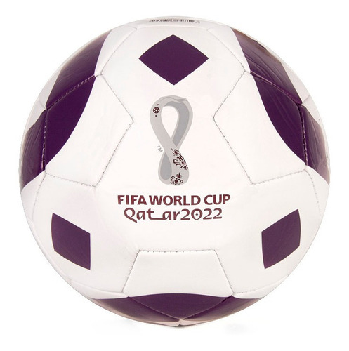 Pelota Microbell Fifa Qatar Copa 2022 N°5 Blanco