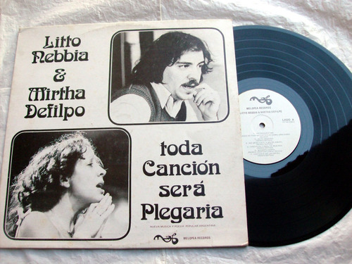 Litto Nebbia - Toda Cancion Sera Plegaria Ed. Mexico 1979 Ex