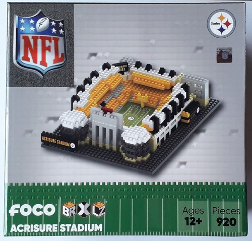 Rompecabezas 3d Bloques Estadio Acrisure Acereros Pittsburgh