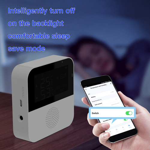 Sensor De Temperatura Y Humedad Pantalla Wifi Aplicación T