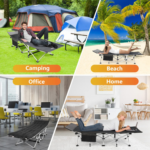 Homdox Cuna De Camping Plegable Para Acampar Al Aire Libre