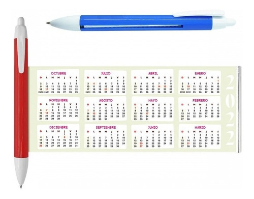 Bolígrafo Calendario - Unidad a $3958