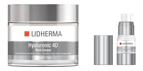 X2 Hyaluronic 4d Rich Cream + Hyaluronic 4d Eyes Lidherma 