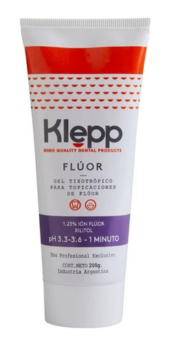 Klepp Flúor Gel One Minute X200 Grs Clear Mint Odontología