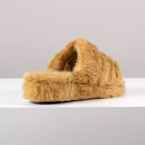 Imagen 4 de 9 de Pantufla Mujer Invierno Abrigada Comoda Peluche Moda Oasis