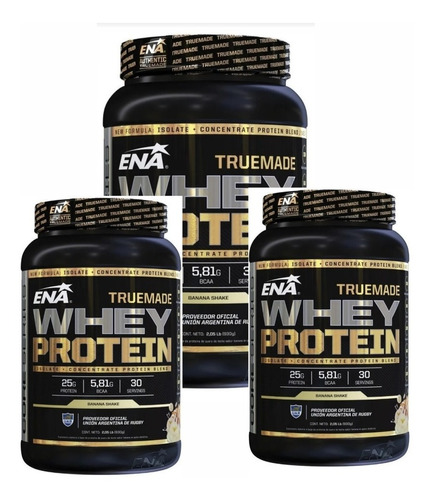 True Made Whey Protein Ena 1kg Combo X 3 Ena Sport