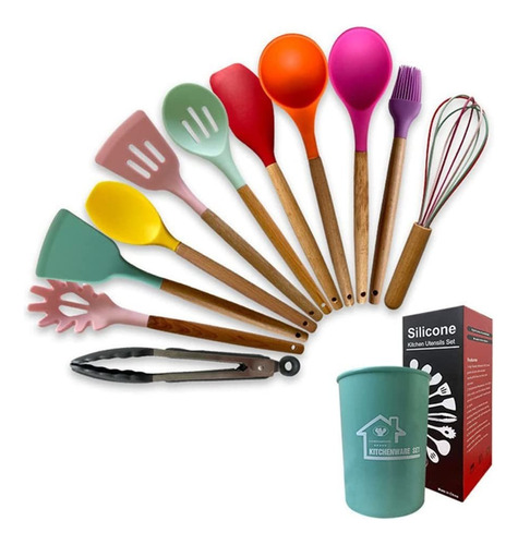 Juego Utensilios Cocina Silicona Cocinar Utensilios Cocina