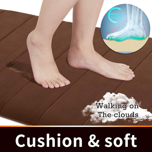 Alfombra De Baño Yimobra, Espuma Viscoelástica Absorbente Ab