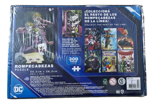Rompecabezas Three Jokers Dc Vulcanita 300 Piezas Puzzle