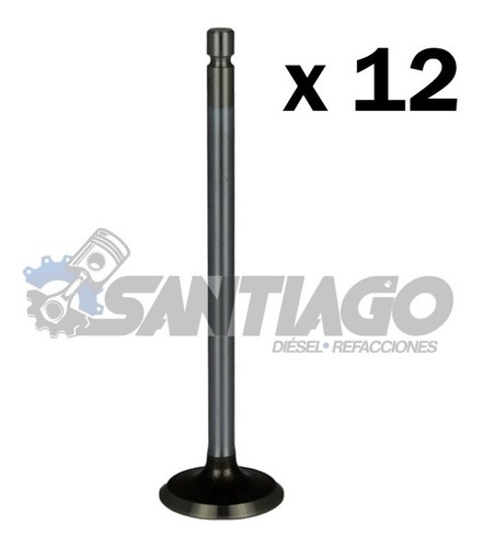 Kit 12 Válvulas De Escape Std Para Cummins Isb 5.9 3802967