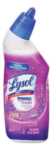 Limpiador Baños, Aroma Lavender Fields Scent Lysol Gel 236ml