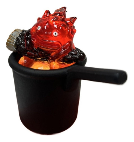 . Luz Nocturna Calcifer De Llama 3d De Halloween Decoración