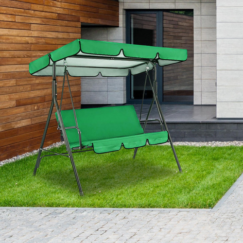 Columpio Para Patio, Toldo Para Exteriores, Verde Verde