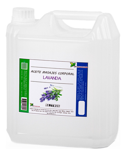 Aceite De Masajes Lavanda - Bidon 5 Litros