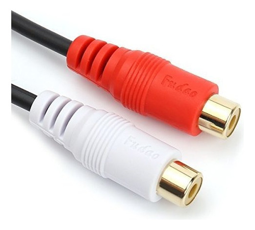Rca (m) A 2 Rca (f) Cable De Subwoofer Con Adaptador De Audi