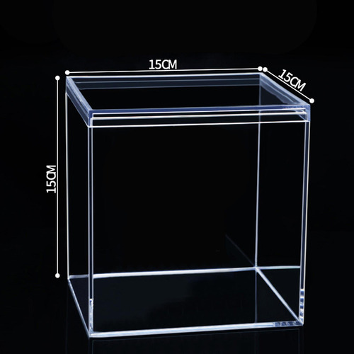 Caja De Almacenamiento De Acrílico 7,5 Cm X 7,5 Cm X 7,5 Cm