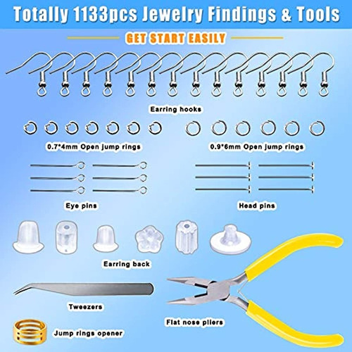 Kit De Suministros Para Hacer Pendientes 1133pcs