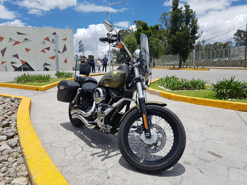 Street Bob 2016 Verde Con Accesorios