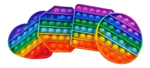 Pop It Fidget Toys Brinquedo Anti Stress Sensorial Colorido